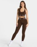 Signature Scrunch Leggings Dunkelbraun für Sport