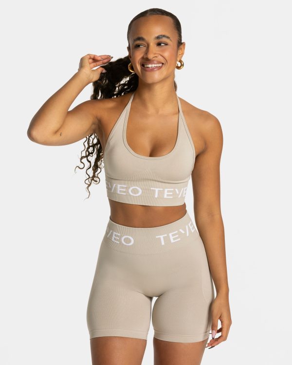 Signature Neckholder Bh in Latte für Damen