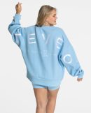 Signature Oversized Sweater Ice Damenhose in Blue