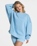 Signature Oversized Sweater Ice Damenhose in Blue