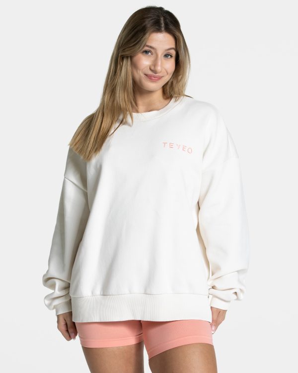 Modische Signature Oversized Sweater in Farbe Pea – Bild 2
