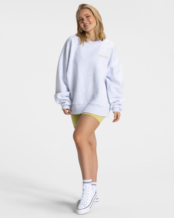 Signature Oversized Sweater Lime für Sport und Al – Bild 3