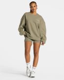 Signature Oversized Sweater Khaki für Sport und A