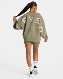 Signature Oversized Sweater Khaki für Sport und A