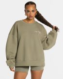 Signature Oversized Sweater Khaki für Sport und A
