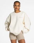 Damen Signature Oversized Sweater Latte mit Komfo