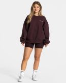 Damen Signature Oversized Sweater Merlot mit Komf