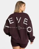 Damen Signature Oversized Sweater Merlot mit Komf