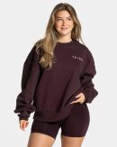Damen Signature Oversized Sweater Merlot mit Komf