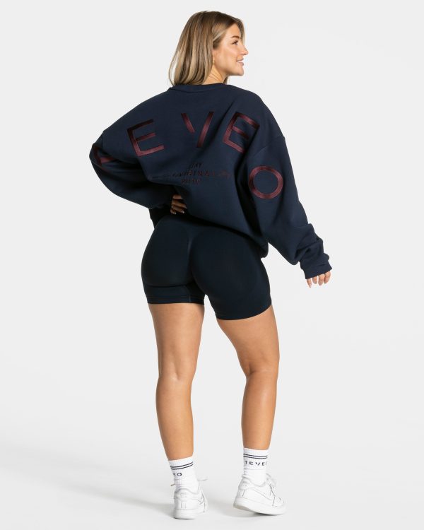 Signature Oversized Sweater Midnight für Sport un – Bild 5
