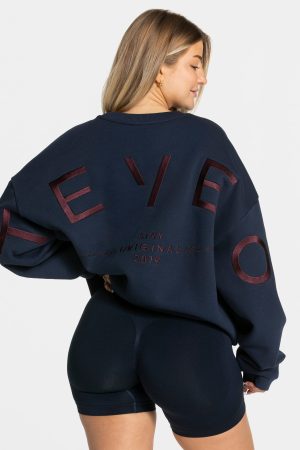 Signature Oversized Sweater Midnight für Sport un