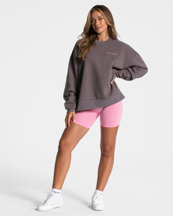 Signature Oversized Sweater Damenhose in Graphit – Bild 3