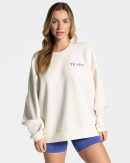 Signature Oversized Sweater Off für Frauen in Whi