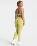 Modische Signature Scrunch Leggings in Farbe Lime