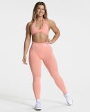 Signature Scrunch Leggings in Peach für Damen