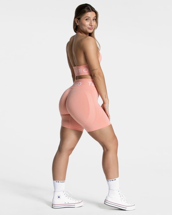 Signature Scrunch Short in Peach für Damen – Bild 5