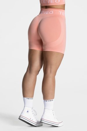 Signature Scrunch Short in Peach für Damen