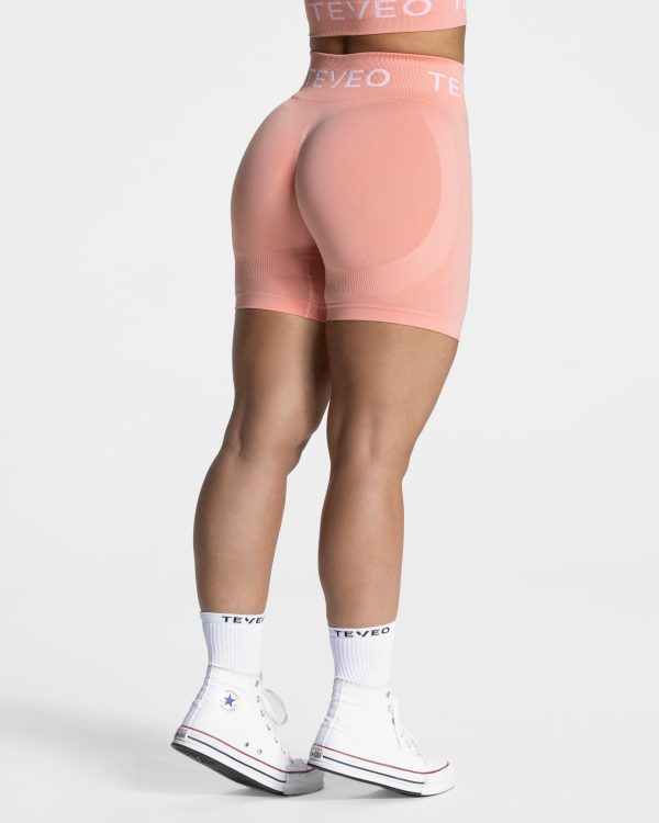 Signature Scrunch Short in Peach für Damen