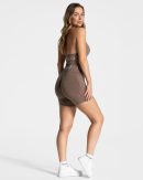 Damen Signature Scrunch Short Mokka mit Komfort