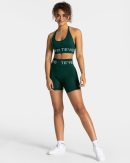 Modische Signature Scrunch Short in Farbe Dunkelg