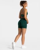 Modische Signature Scrunch Short in Farbe Dunkelg