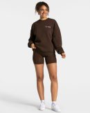 Signature Oversized Sweater Dunkelbraun mit hoher