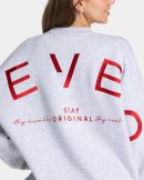 Signature Oversized Sweater für Frauen in Hellgrau