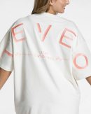 Damen Signature Oversized T-Shirt Peach mit Komfo