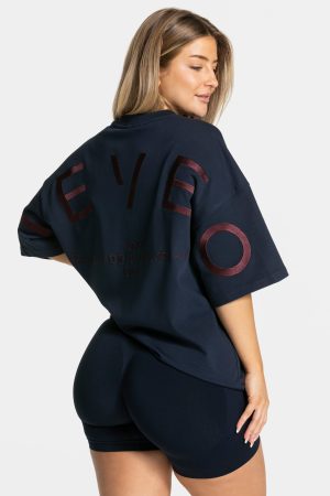 Signature Oversized T-Shirt Damenhose in Midnight