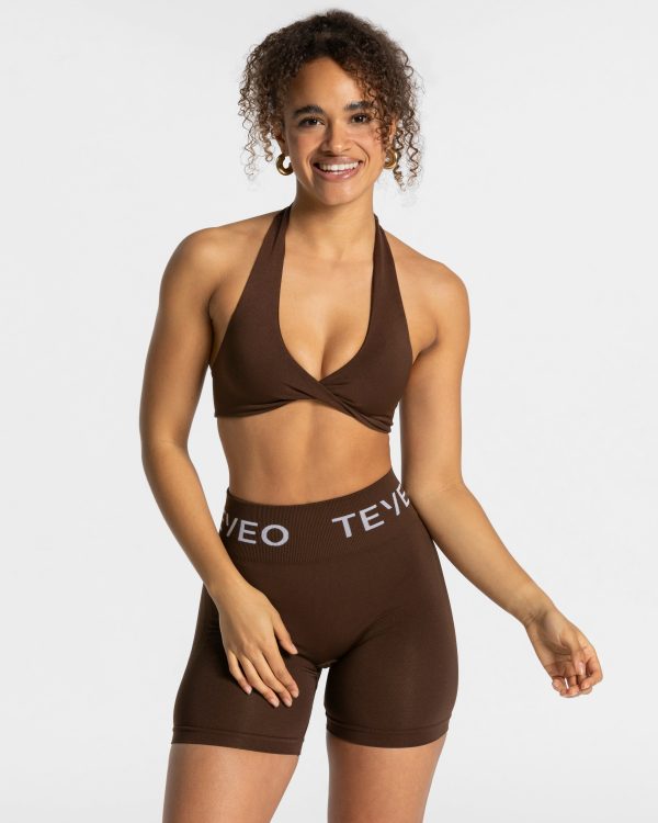 Signature Twisted Bh Damenhose in Dunkelbraun