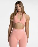 Modische Signature Twisted Bh in Farbe Peach