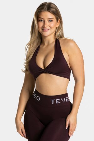 Damen Signature Twisted Bh Merlot mit Komfort