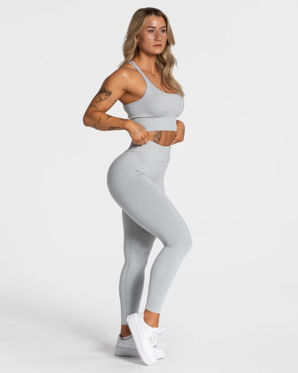 Statement Scrunch Leggings Hellgrau – bequem und – Bild 3