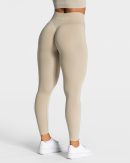 Statement Scrunch Leggings in Sand für Damen