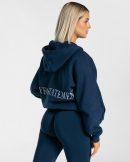 Statement Oversized Jacke in Dunkelblau für Damen