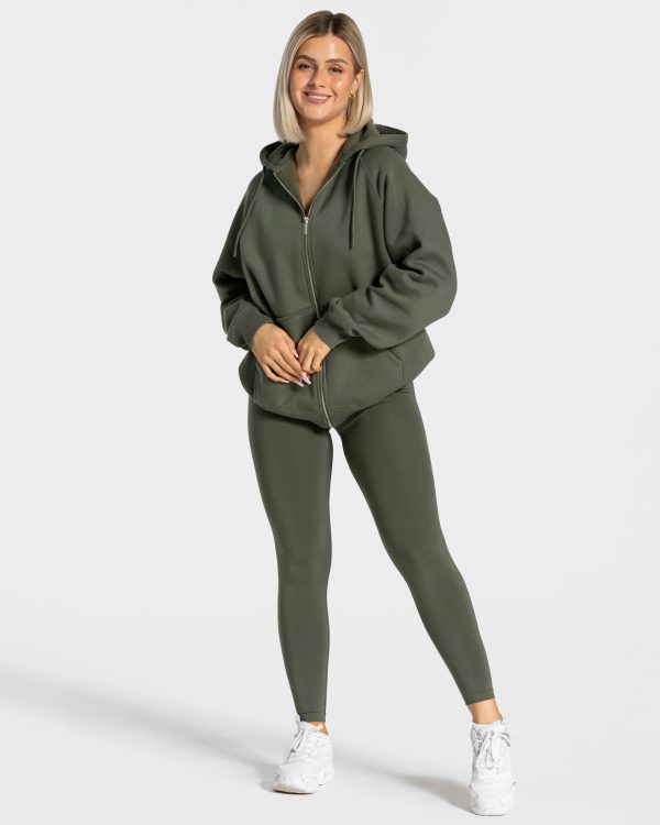 Statement Oversized Jacke Damenhose in Khaki – Bild 3