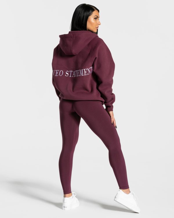 Statement Oversized Jacke Pflaume mit hoher Taille – Bild 5