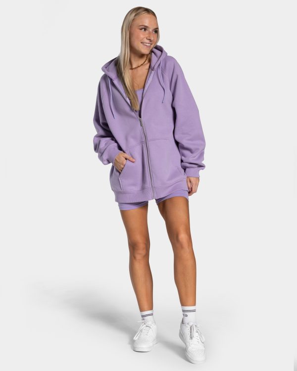 Damen Statement Oversized Jacke Flieder mit Komfo – Bild 3