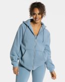 Modische Statement Oversized Jacke in Farbe Stahl