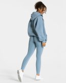 Modische Statement Oversized Jacke in Farbe Stahl