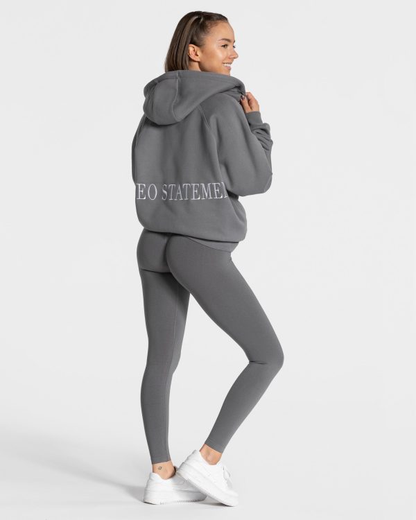 Damen Statement Oversized Jacke Graphit mit Komfo – Bild 5