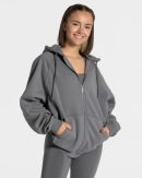 Damen Statement Oversized Jacke Graphit mit Komfo