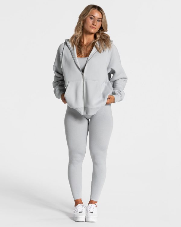 Statement Oversized Jacke Hellgrau – bequem und s – Bild 3