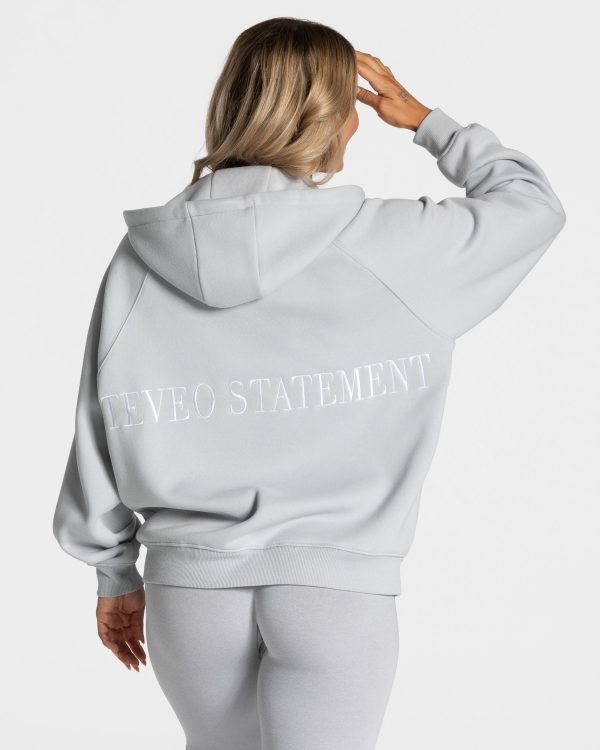 Statement Oversized Jacke Hellgrau – bequem und s – Bild 2