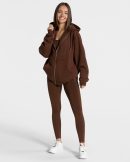 Statement Oversized Jacke in Kaffee für Damen