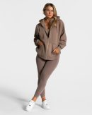 Statement Oversized Jacke für Frauen in Mokka