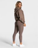 Statement Oversized Jacke für Frauen in Mokka