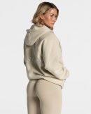 Damen Statement Oversized Jacke Sand mit Komfort