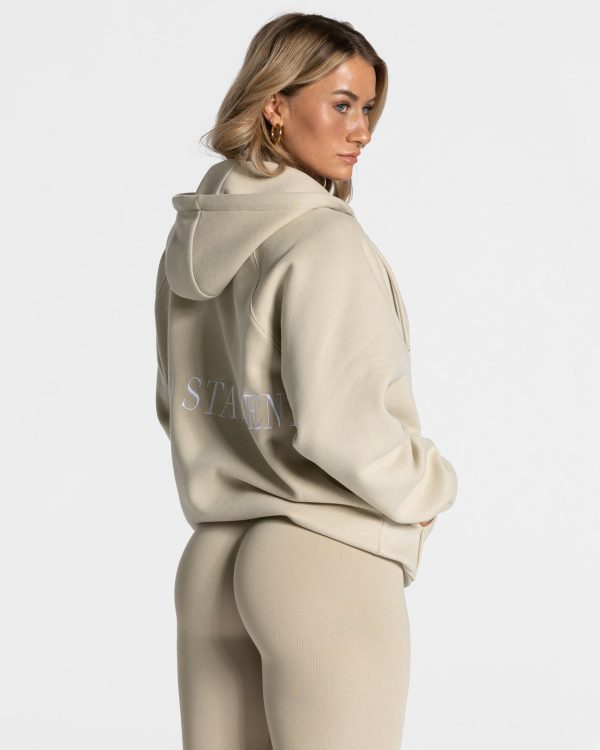 Damen Statement Oversized Jacke Sand mit Komfort – Bild 2