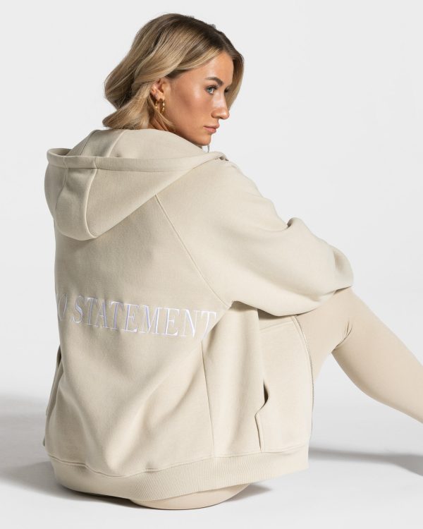 Damen Statement Oversized Jacke Sand mit Komfort – Bild 5